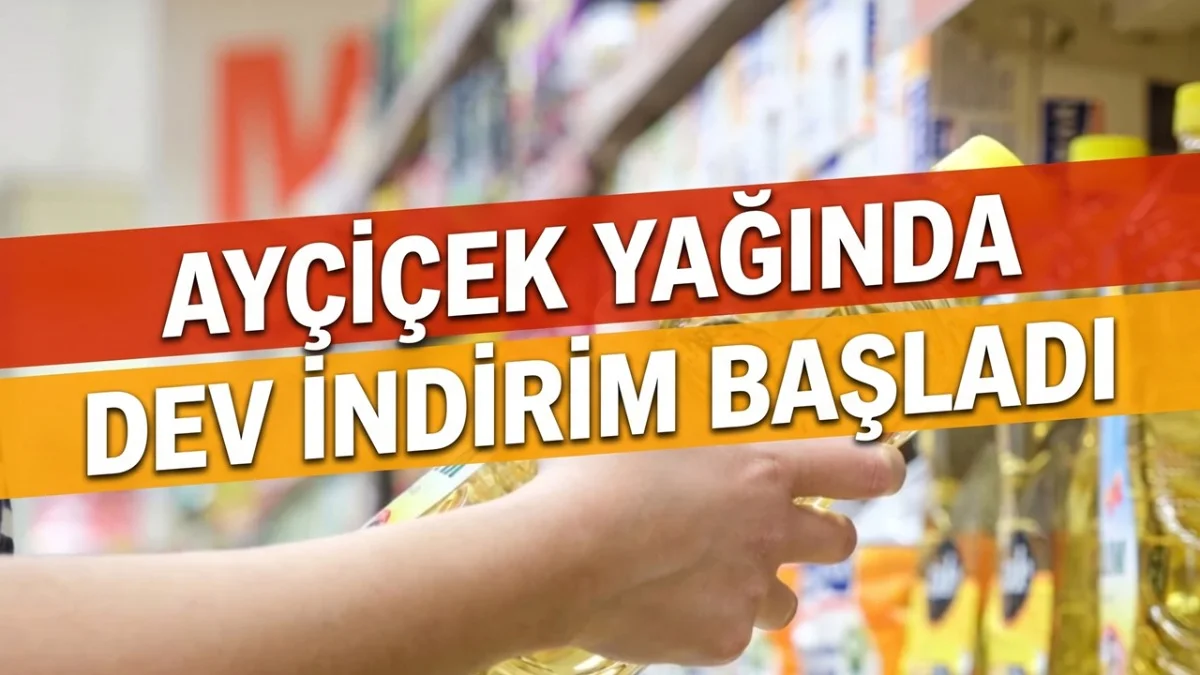 Ayçiçek Yağında Dev İndirim! Stoklarla Sınırlı Satışta...